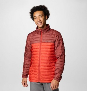 Men Columbia Silver Falls™ II Packable Insulated Jackets Red / Brown | US-JATDGO-063