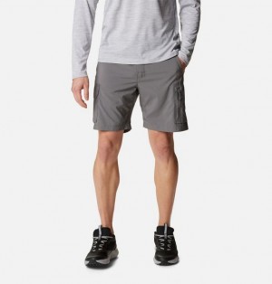 Men Columbia Silver Ridge™ Utility Cargo Walking Shorts Grey | US-LZRUWX-385