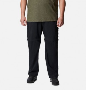 Men Columbia Silver Ridge™ Utility Convertible Walking Pants Black | US-WQPIDT-219