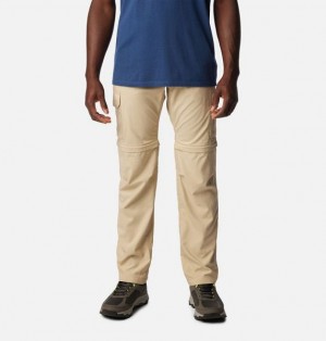 Men Columbia Silver Ridge™ Utility Convertible Walking Pants Khaki | US-YEHQTX-903