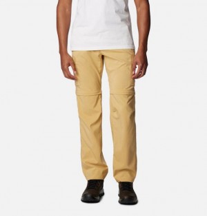 Men Columbia Silver Ridge™ Utility Convertible Walking Pants Light Brown | US-YONLTM-569