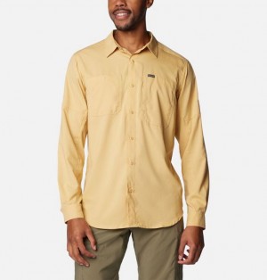 Men Columbia Silver Ridge™ Utility Lite Shirts Light Brown | US-UNFLIZ-028