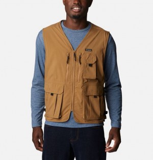 Men Columbia Silver Ridge™ Utility Vest Khaki | US-RDWBCN-987