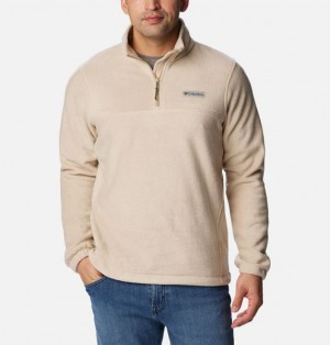 Men Columbia Steens Mountain™ Half Zip Fleece Khaki | US-QFENJS-428