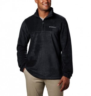 Men Columbia Steens Mountain™ Half Zip Fleece Black | US-HIALSN-927