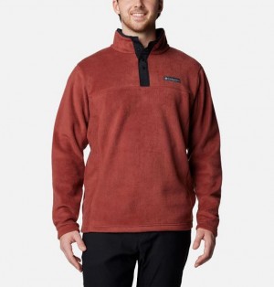 Men Columbia Steens Mountain™ II Half Snap Fleece Brown / Black | US-RUXCKV-501