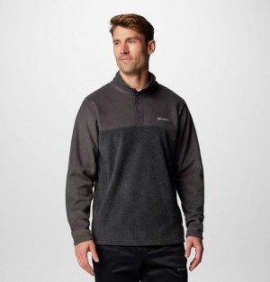 Men Columbia Steens Mountain™ II Half Snap Fleece Grey / Dark Grey | US-ICWYHD-146