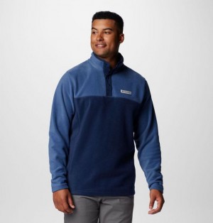 Men Columbia Steens Mountain™ II Half Snap Fleece Navy / Dark Blue | US-YVTJHN-097