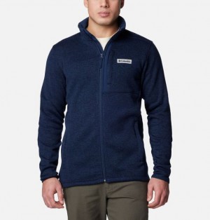 Men Columbia Sweater Weather™ II Fleece Jackets Navy | US-TUJPVX-021