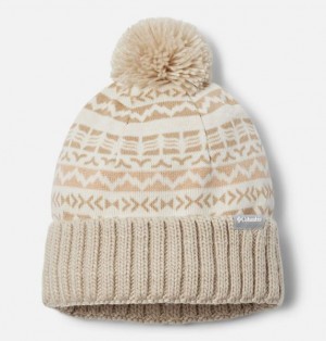 Men Columbia Sweater Weather™ Pom Beanie Beige | US-HIVENR-852