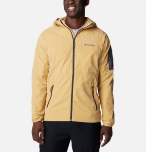 Men Columbia Tall Heights™ Hooded Softshell Jackets Light Brown | US-RQKXEO-980