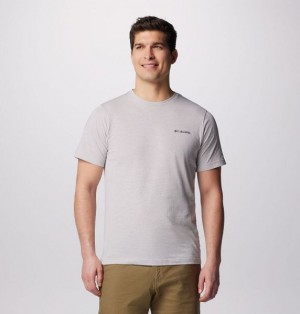 Men Columbia Thistletown Hills™ Sleeve T-Shirt Grey | US-ETISKN-953