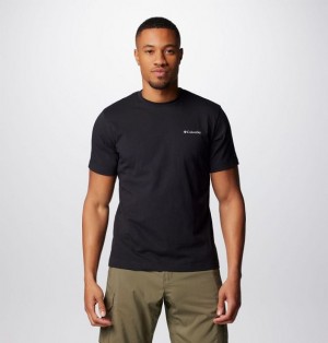 Men Columbia Thistletown Hills™ Sleeve T-Shirt Black | US-FGMIJS-725