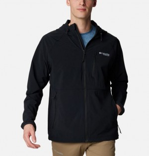 Men Columbia Triple Canyon™ Softshell Hiking Jackets Black | US-SQKTDN-136