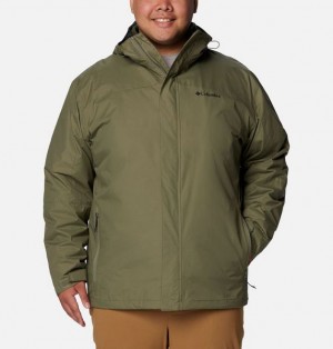 Men Columbia Tunnel Falls™ II Waterproof 3 In 1 Jackets Grey / Green | US-KCWQPV-086