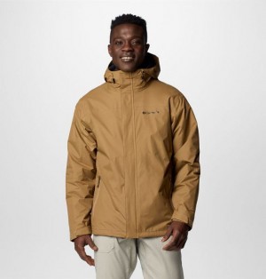 Men Columbia Tunnel Falls™ II Waterproof 3 In 1 Jackets Khaki | US-IYJBTV-785