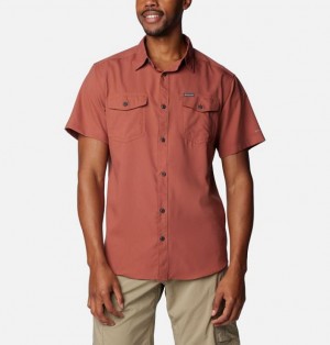 Men Columbia Utilizer™ II Solid Sleeve Shirts Brown | US-NQYTZW-064