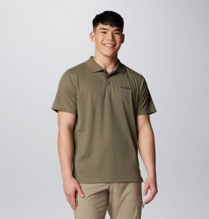 Men Columbia Utilizer™ Polo Shirts Grey / Green | US-JXMREU-825