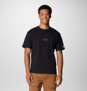 Men Columbia Wallowa™ Graphic T-Shirt Black | US-NIUZYJ-398