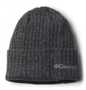 Men Columbia Watch Cap Beanie Deep Grey | US-TSPZDQ-564