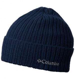 Men Columbia Watch Cap Beanie Navy | US-GCFXVK-801