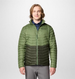 Men Columbia Westridge™ Down Jackets Green / Navy | US-KFAWRN-612