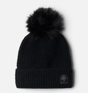 Men Columbia Winter Blur™ Pom Pom Beanie Black | US-TWLRNX-250