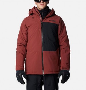 Men Columbia Winter District™ III Waterproof Ski Jackets Brown / Black | US-YDRNSC-395