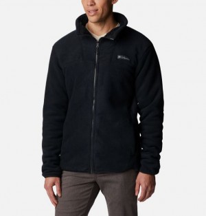 Men Columbia Winter Pass™ Full Zip Fleece Black | US-PLKZHC-103