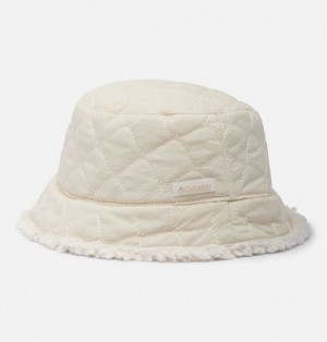 Men Columbia Winter Pass™ II Reversible Sherpa Quilted Bucket Hats Dark Grey | US-CTQINX-507