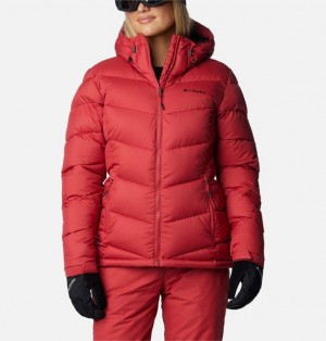 Women Columbia Abbott Peak Insulated Waterproof Ski Jackets Red | US-VWBAOH-821