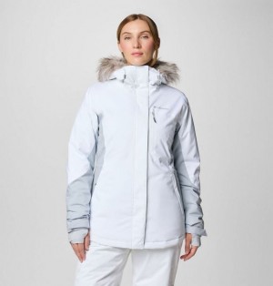 Women Columbia Ava Alpine Waterproof Ski Jackets White / Grey | US-QUSWHA-523