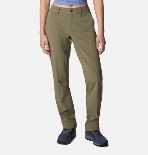 Women Columbia Back Beauty™ 2.0 Softshell Hiking Pants Grey / Green | US-EPSDLK-692