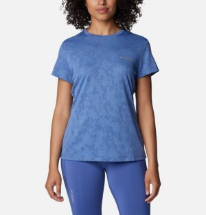 Women Columbia Bluebird Canyon™ Technical T-Shirt Blue | US-EVBDKP-473