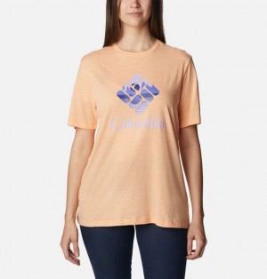 Women Columbia Bluebird Day™ Relaxed T-Shirt Coral | US-DGQJKA-693