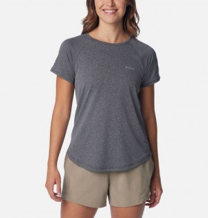 Women Columbia Bogata Bay™ Technical T-Shirt Black | US-EPZRHB-064