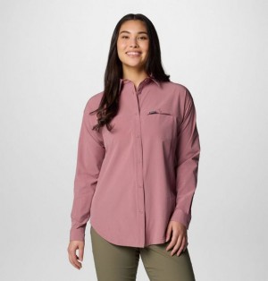 Women Columbia Boundless Trek™ II Shirts Coral | US-MRFIHN-540