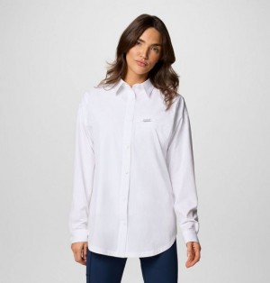 Women Columbia Boundless Trek™ II Shirts White | US-IUXEGC-412