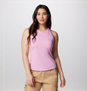 Women Columbia Boundless Trek™ Technical Support Tank Top Pink | US-KLSOWQ-932