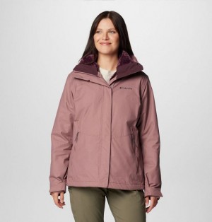 Women Columbia Bugaboo™ III Waterproof 3 In 1 Jackets Burgundy | US-XNYWFH-032