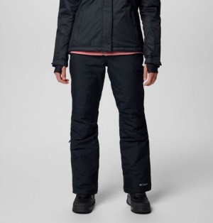 Women Columbia Bugaboo™ II Omni-Heat™ Waterproof Ski Pants Black | US-NDVAIH-476