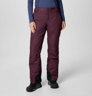 Women Columbia Bugaboo™ II Omni-Heat™ Waterproof Ski Pants Burgundy | US-DCURMA-781