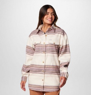 Women Columbia Calico Basin™ Mid Shirt Jackets Stripes | US-FGJIXM-304