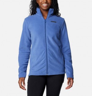 Women Columbia Castle Dale™ Full Zip Fleece Jackets Blue | US-XTCGON-379