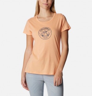 Women Columbia Daisy Days™ Graphic T-Shirt Coral | US-XGRMUL-874