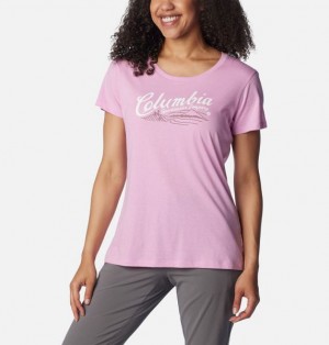 Women Columbia Daisy Days™ Graphic T-Shirt Pink | US-ZDQCRS-208