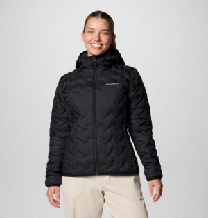 Women Columbia Delta Ridge™ II Hooded Down Jackets Black | US-AVDMWK-192