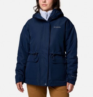 Women Columbia Drop Ridge™ II Waterproof 3 In 1 Jackets Navy | US-DKCGIJ-168