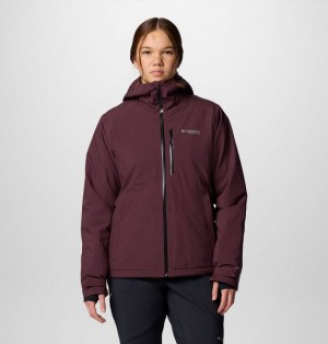 Women Columbia Explorer's Edge™ II Waterproof Insulated Jackets Burgundy | US-SXYMPF-401