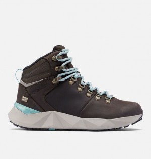 Women Columbia Facet™ Sierra Outdry™ Waterproof Walking Boots Dark Brown / Green | US-QSVMUK-179